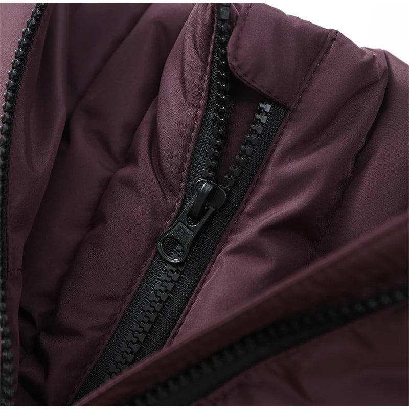 Chic Hooded Belted Cotton Coat