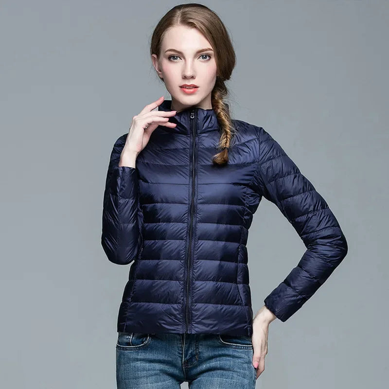 Lightweight Hooded Down Jacket