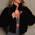 Plus Size Plush Wool Jacket