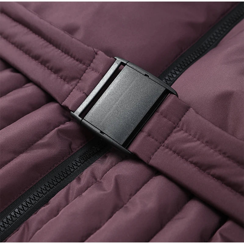 Chic Hooded Belted Cotton Coat