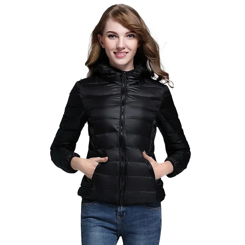 Lightweight Hooded Down Jacket