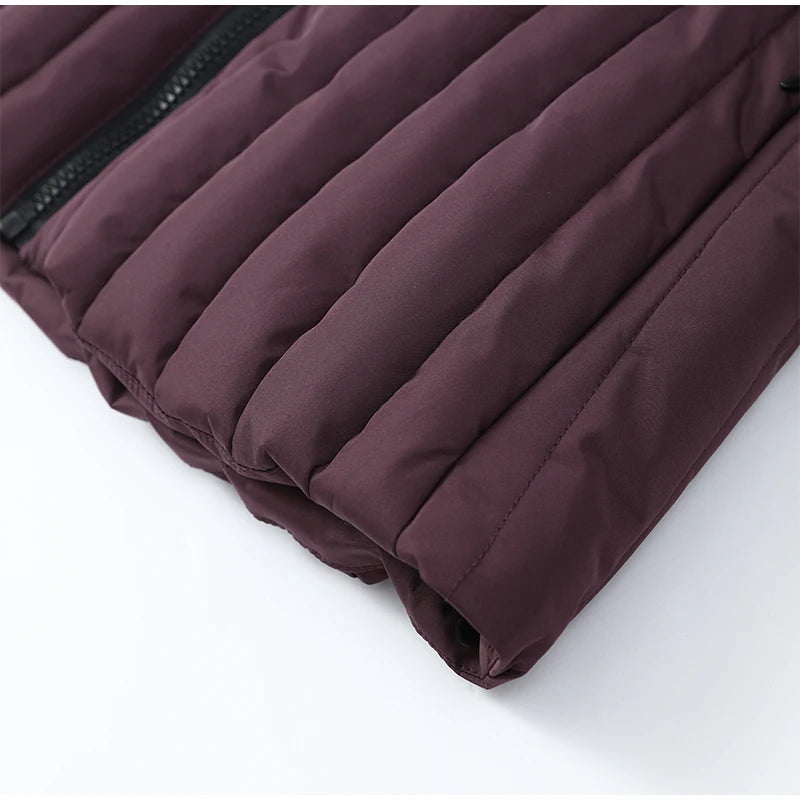 Chic Hooded Belted Cotton Coat