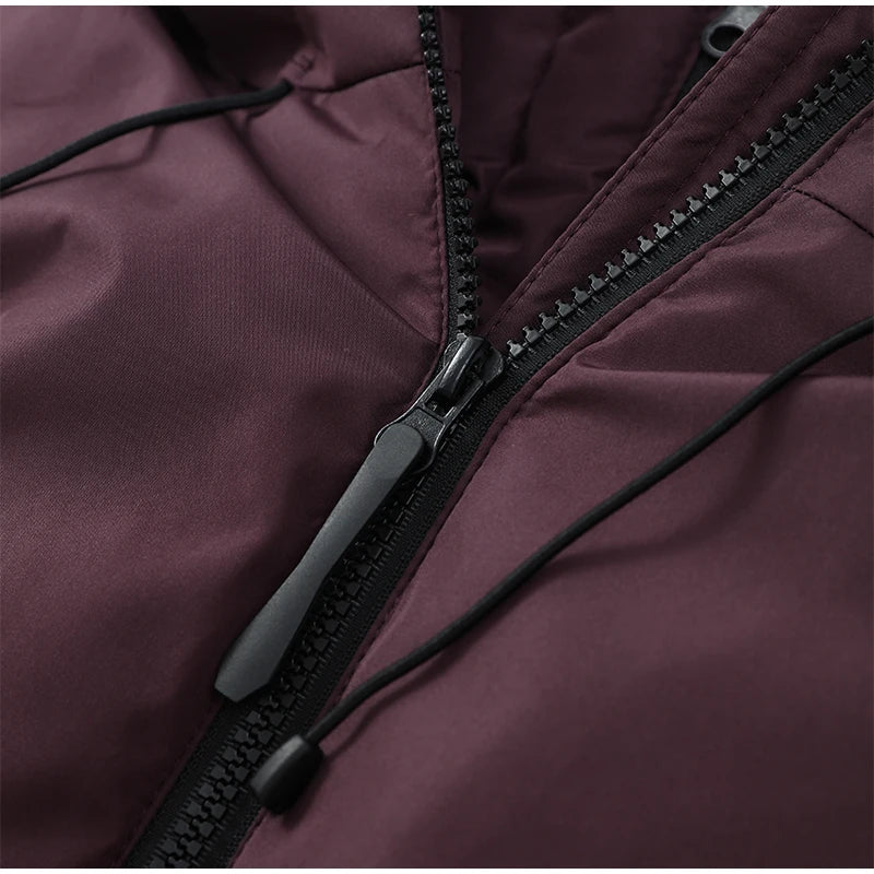 Chic Hooded Belted Cotton Coat