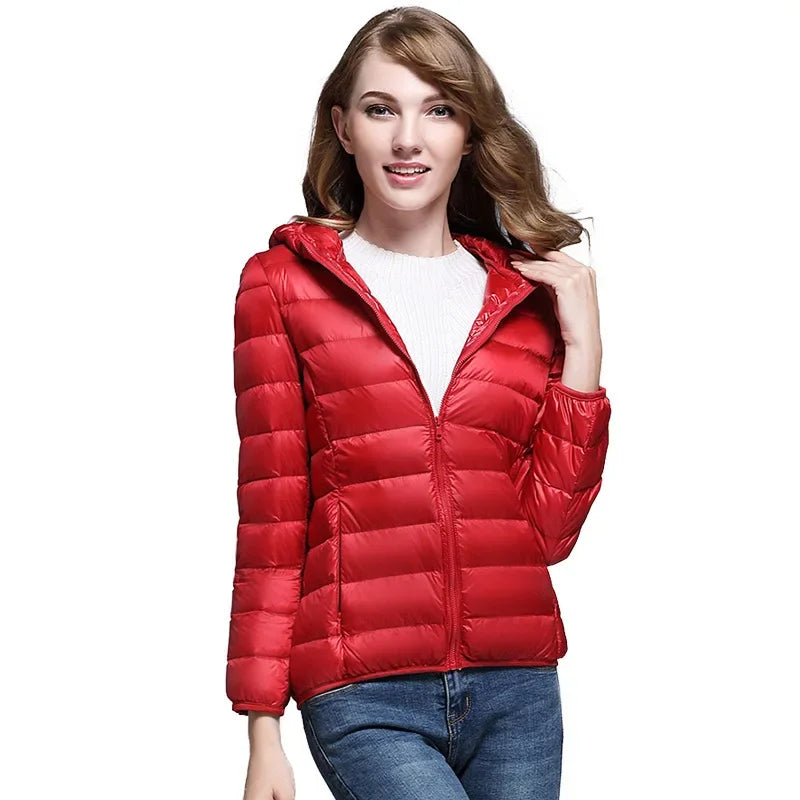 Lightweight Hooded Down Jacket