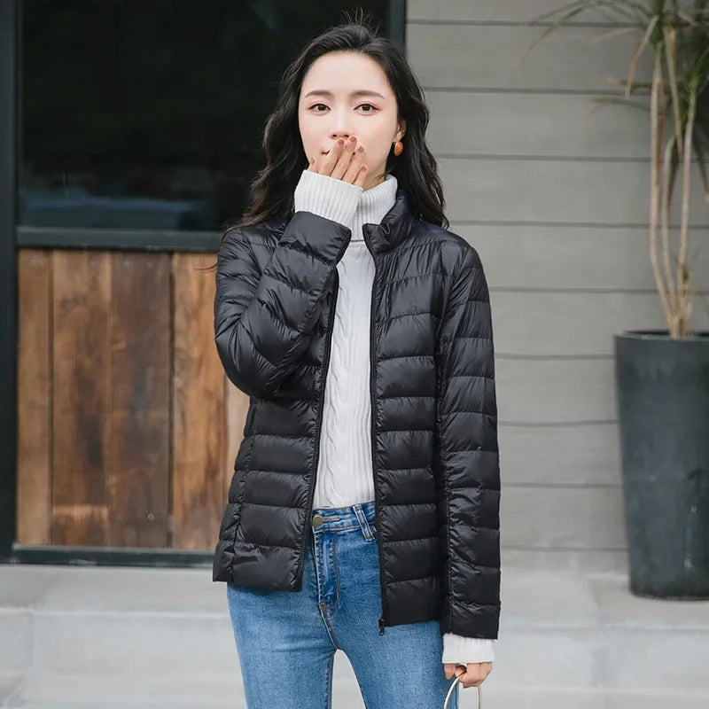 Lightweight Hooded Down Jacket