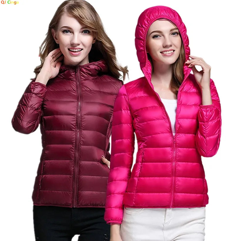 Lightweight Hooded Down Jacket