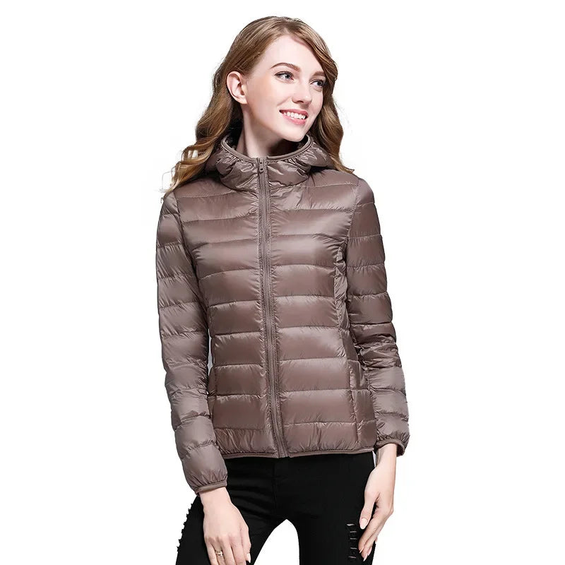 Lightweight Hooded Down Jacket