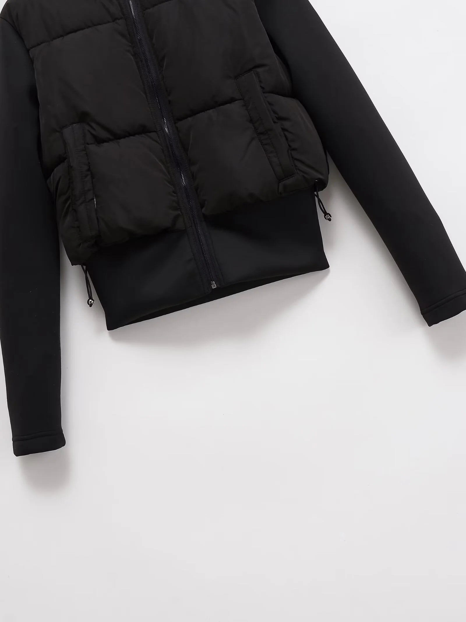 Slim Stretch Hooded Cotton Coat