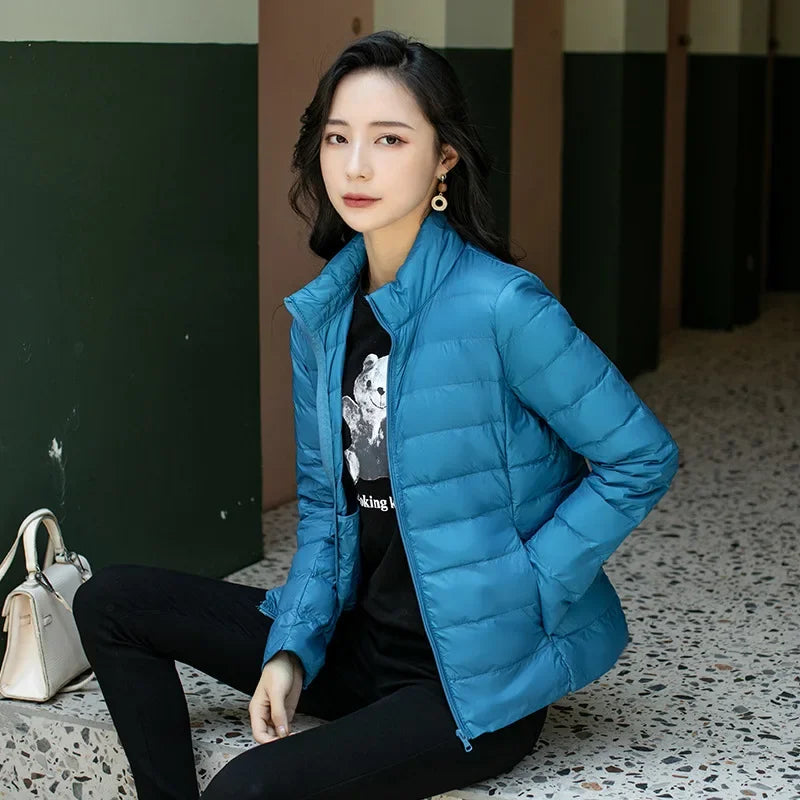 Lightweight Hooded Down Jacket