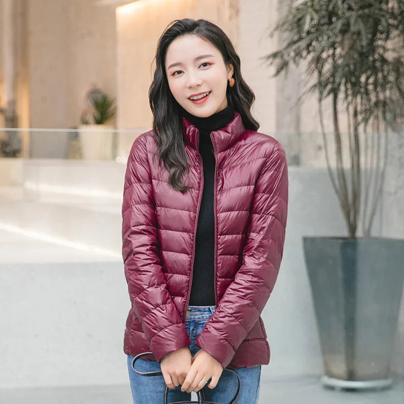 Lightweight Hooded Down Jacket